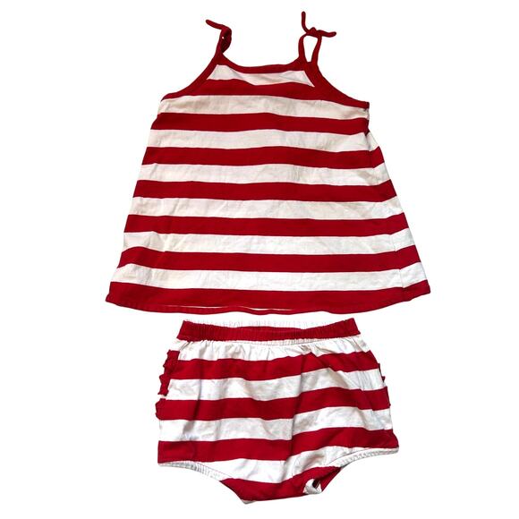 Hanna Andersson Striped Tunic and Bloomers Set 80 - Picture 1 of 5